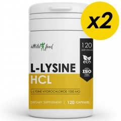 Отзывы Л-Лизин Atletic Food L-Lysine 1000 mg - 240 капсул (2 шт по 120 капсул)