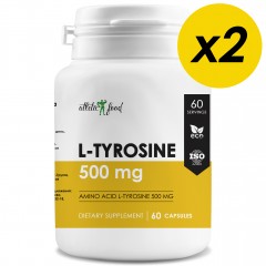 Л-Тирозин Atletic Food L-Tyrosine 500 mg - 120 капсул (2 шт по 60 капсул)