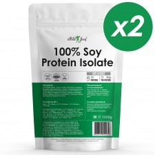 Atletic Food изолят соевого белка 100% Soy Protein Isolate - 2000 грамм (2 шт по 1 кг)