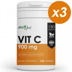 Витамин С Atletic Food Vitamin C 900 mg - 450 капс (3 шт по 150 капс)