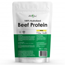 Atletic Food Говяжий протеин 100% Hydrolized Beef Protein - 500 грамм (со вкусом) банан