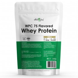 Atletic Food Концентрат сывороточного белка WPC 75 Flavored - 300 грамм ваниль