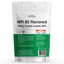 Atletic Food Изолят сывороточного белка WPI 85 Flavored - 300 грамм клубника