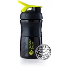 BlenderBottle SportMixer - 591 мл (черный-лайм)
