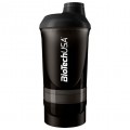 BioTech Shaker Wave+ - 600 мл (+250мл+100мл) (черный)