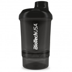 BioTech Shaker Wave+ Nano - 300 мл + 150 мл (черный)