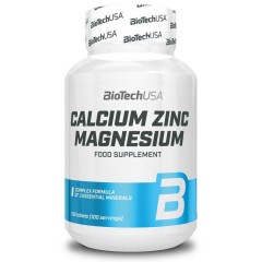BioTech Calcium Zinc Magnesium - 100 таблеток