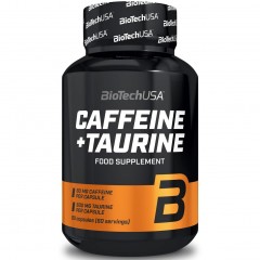 Энергетик BioTech Caffeine & Taurine - 60 капсул