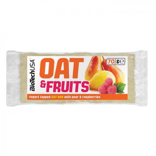 Батончик-мюсли BioTech Oat & Fruits Bar - 70 грамм