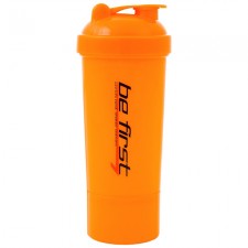 Be First Спортивный слим-шейкер 350 мл 2-в-1 (оранжевый)