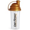 Be First шейкер прозрачный с сеткой - 700 мл (золотая крышка) (фото-0)