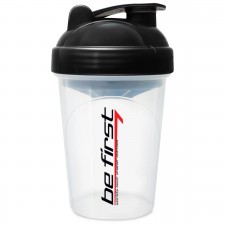 Be First шейкер прозрачный - 500 мл (черная крышка)