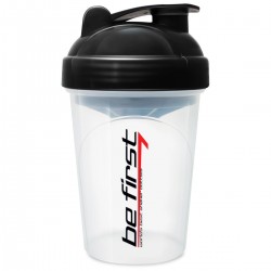 Be First шейкер прозрачный - 500 мл (черная крышка)