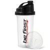 Be First шейкер прозрачный с сеткой - 700 мл (черная крышка) (фото-1)