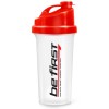 Be First шейкер прозрачный с сеткой - 700 мл (красная крышка) (фото-0)
