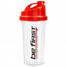 Be First шейкер прозрачный с сеткой - 700 мл (красная крышка)