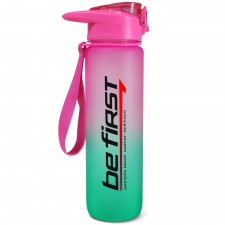 Be First Бутылка для воды из тритана - 900 мл (розово-зеленая матовая)