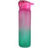 Be First Бутылка для воды из тритана - 900 мл (розово-зеленая матовая) (фото-3)