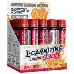 Л-Карнитин Be First L-Carnitine 3300 mg (апельсин) - набор 20 ампул по 25 мл