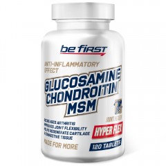 Для суставов и связок Be First Glucosamine + Chondroitin + MSM Hyper Flex - 120 таблеток