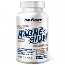 Be First Magnesium Bisglycinate Chelate + B6 - 60 таблеток