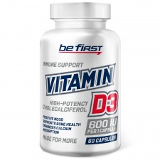 Be First Vitamin D3 600 IU - 60 гелевых капсул