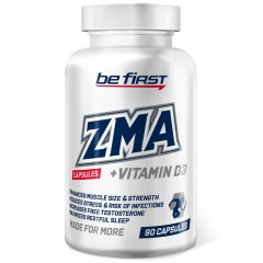 Повышение тестостерона Be First ZMA + Vitamin D3 - 90 капсул