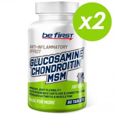 Be First Glucosamine + Chondroitin + MSM - 180 таблеток (2 шт по 90 таблеток)