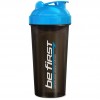 Be First шейкер с сеткой - 700 мл (черно-синий) (фото-1)