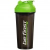 Be First шейкер с сеткой - 700 мл (черно-зеленый) (фото-1)