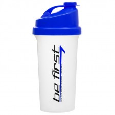 Be First шейкер прозрачный с сеткой - 700 мл (синяя крышка)
