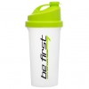 Be First шейкер прозрачный с сеткой - 700 мл (салатовая крышка) (фото-0)