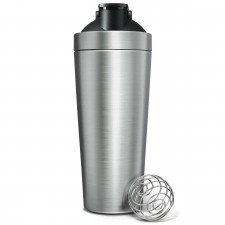 Be First шейкер металлический с черной крышкой и шариком - 800 мл