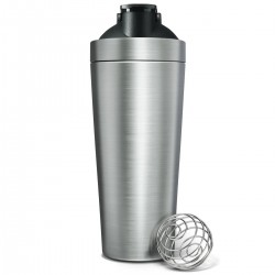 Be First шейкер металлический с черной крышкой и шариком - 800 мл