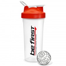 Be First шейкер с держателем и шариком - 600 мл (красная крышка)