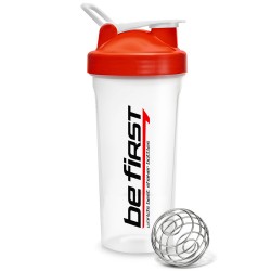Be First шейкер с держателем и шариком - 600 мл (красная крышка)