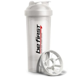 Be First шейкер-слим 2-в-1 - 350 мл (белый)