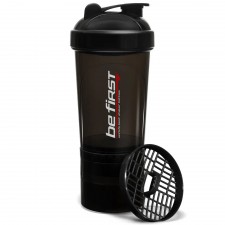 Be First шейкер с сеткой 3-в-1 (черный) - 500 мл