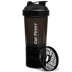 Be First шейкер с сеткой 3-в-1 (черный) - 500 мл