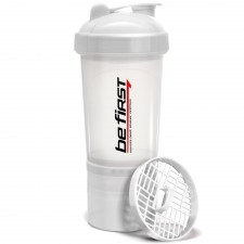 Be First шейкер с сеткой 3-в-1 (белый) - 500 мл