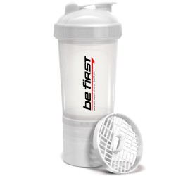 Be First шейкер с сеткой 3-в-1 (белый) - 500 мл
