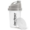 Be First шейкер прозрачный с сеткой - 500 мл (серая крышка) (фото-1)
