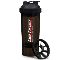 Be First шейкер-слим 2-в-1 - 350 мл (черный)