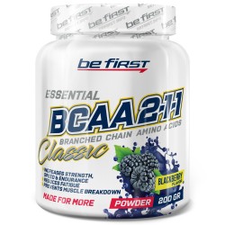 Be First BCAA 2:1:1 Classic Powder - 200 грамм ежевика