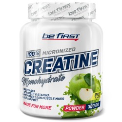 Be First Creatine Micronized Powder (банка) - 300 грамм яблоко