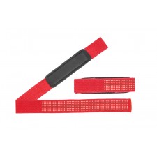 Лямки для тяги c мягкими силикон. вставками - красные 