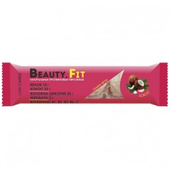 Beauty Fit Натуральное низкоуглеводное кокосовое пирожное с протеином Low Carbs - 66 грамм