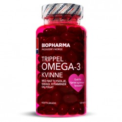 Biopharma Trippel Omega-3 Kvinne - 120 капсул