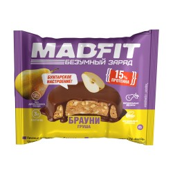 Mad Fit печенье глазированное 45 г Брауни с грушей