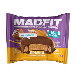 Mad Fit печенье глазированное 45 г Брауни Соленая карамель